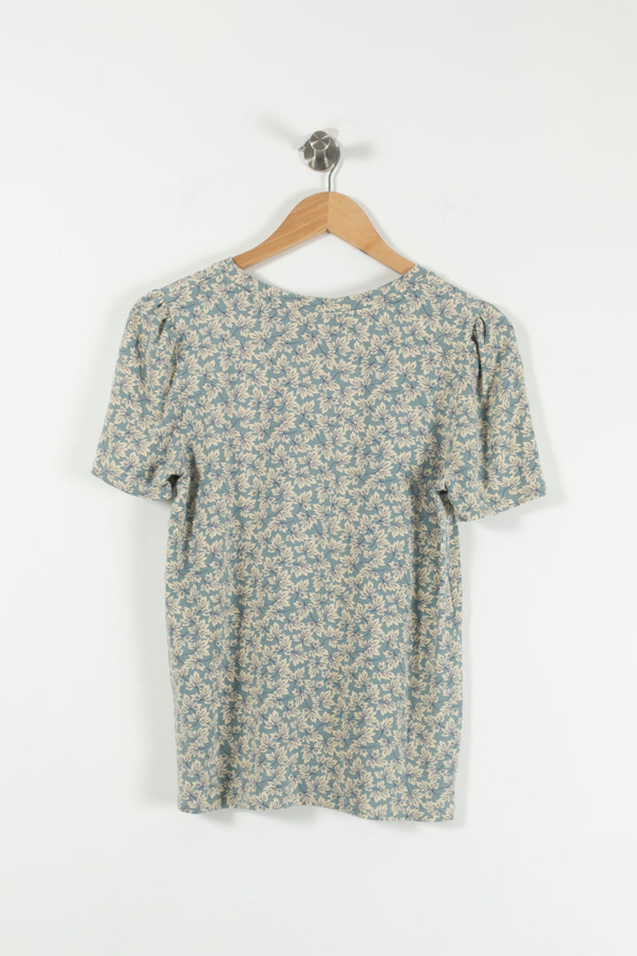 Tee-shirt Bleu et Écru - Taille XS/34 de la marque Caroll | PARAD88493 - Vendu par Paradigme - Image 4