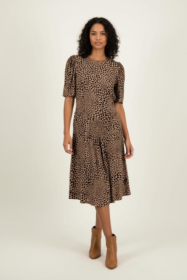 Robe Courte Beige et Noire - Taille S/36 de la marque Rouje | PARAD88497 - Vendu par Paradigme - Image 1