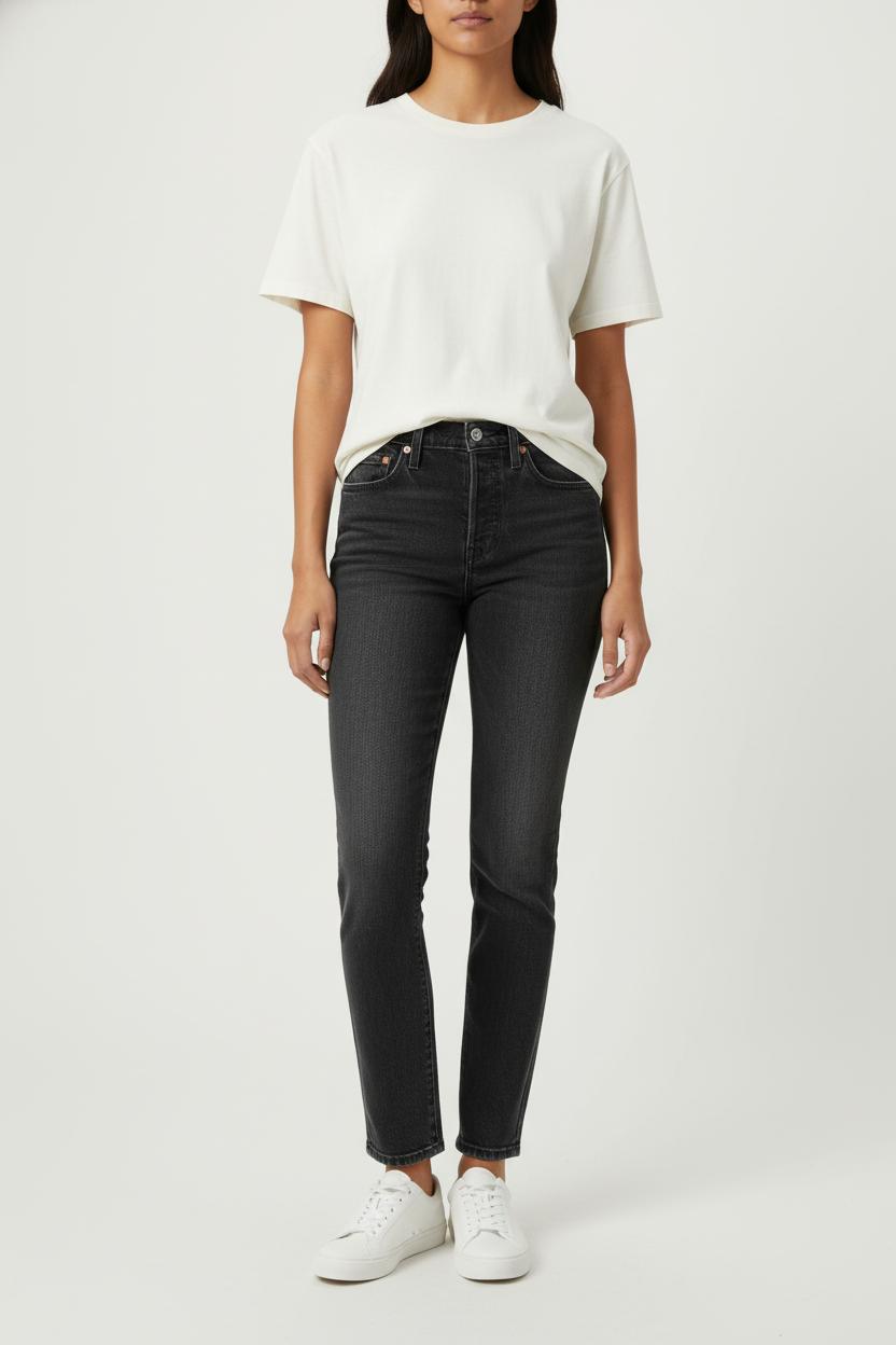 Jean Slim Gris - Taille S/36 de la marque Levi's | PARAD88502 - Vendu par Paradigme - Image 1
