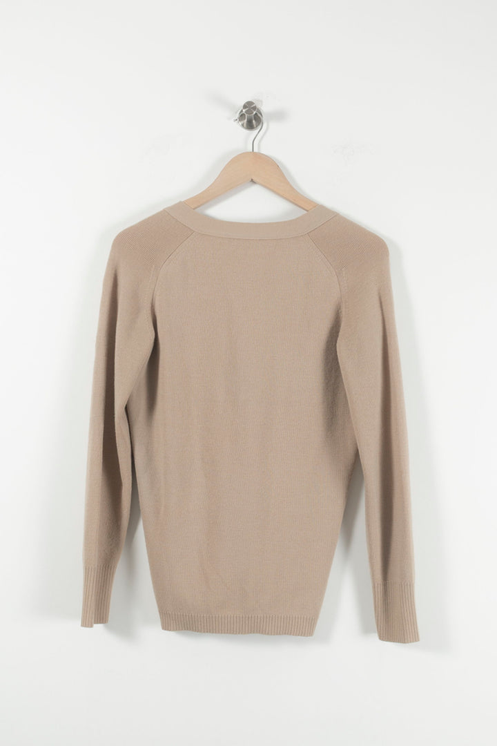 Cardigan Beige - Taille M/38 de la marque Rodier | PARAD88517 - Vendu par Paradigme - Image 4