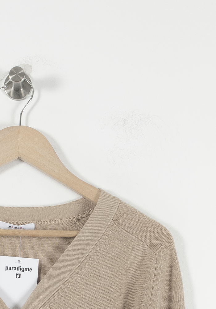 Cardigan Beige - Taille M/38 de la marque Rodier | PARAD88517 - Vendu par Paradigme - Image 3