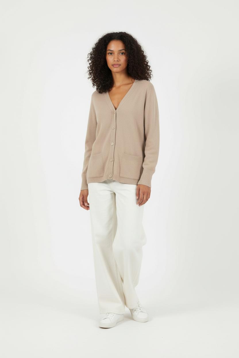 Cardigan Beige - Taille M/38 de la marque Rodier | PARAD88517 - Vendu par Paradigme - Image 1