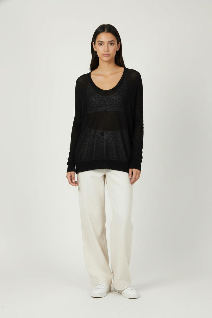 Pull Noir - Taille S/36 de la marque Momoni | PARAD88520 - Vendu par Paradigme - Image 1