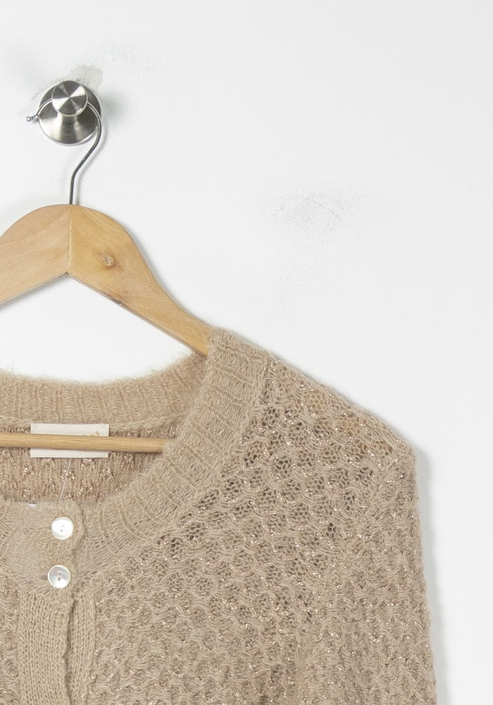 Cardigan Beige - Taille XS/34 de la marque Momoni | PARAD88521 - Vendu par Paradigme - Image 3