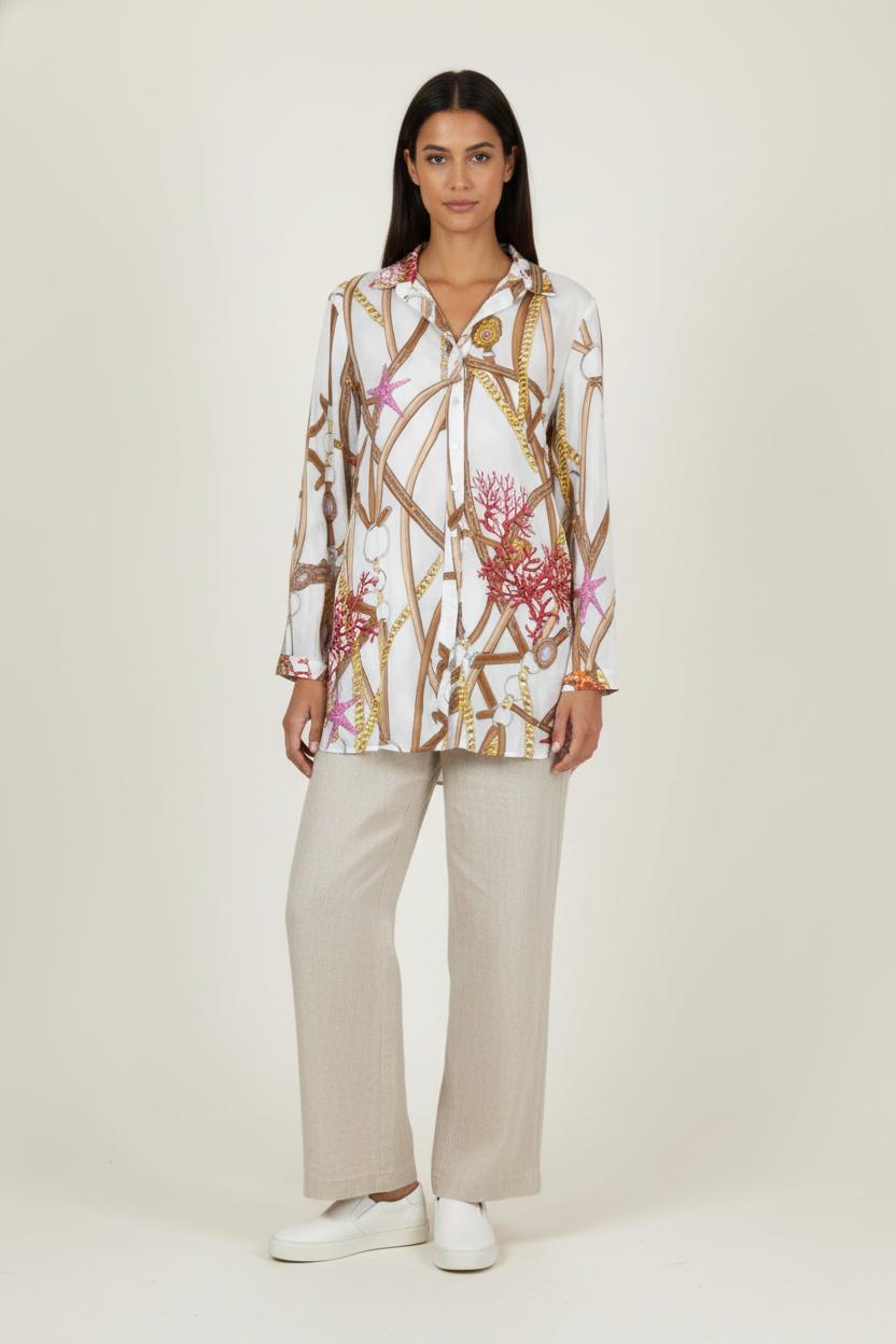 Chemise en lin multicolore - Taille XXXL/46 de la marque Weill | PARAD88529 - Vendu par Paradigme - Image 1