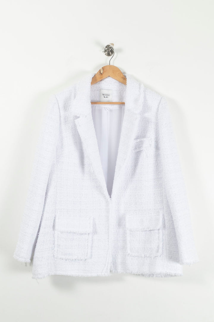 Veste en tweed Blanche - Taille XXXL/46 de la marque Weill | PARAD88532 - Vendu par Paradigme - Image 2
