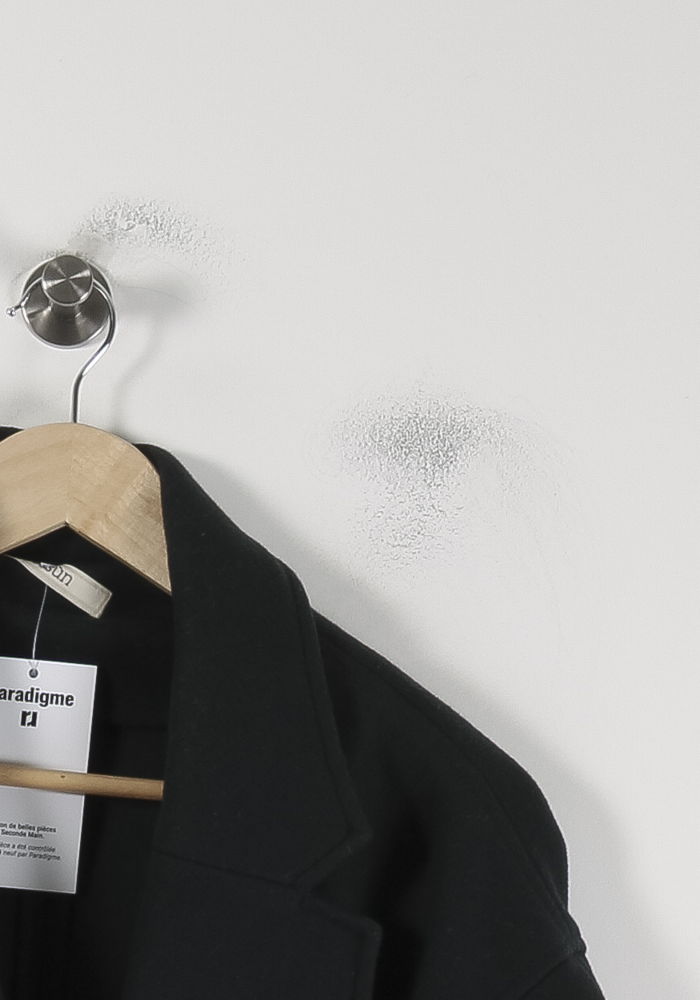 Manteau Noir - Taille M/38 de la marque Sessùn | PARAD88534 - Vendu par Paradigme - Image 3