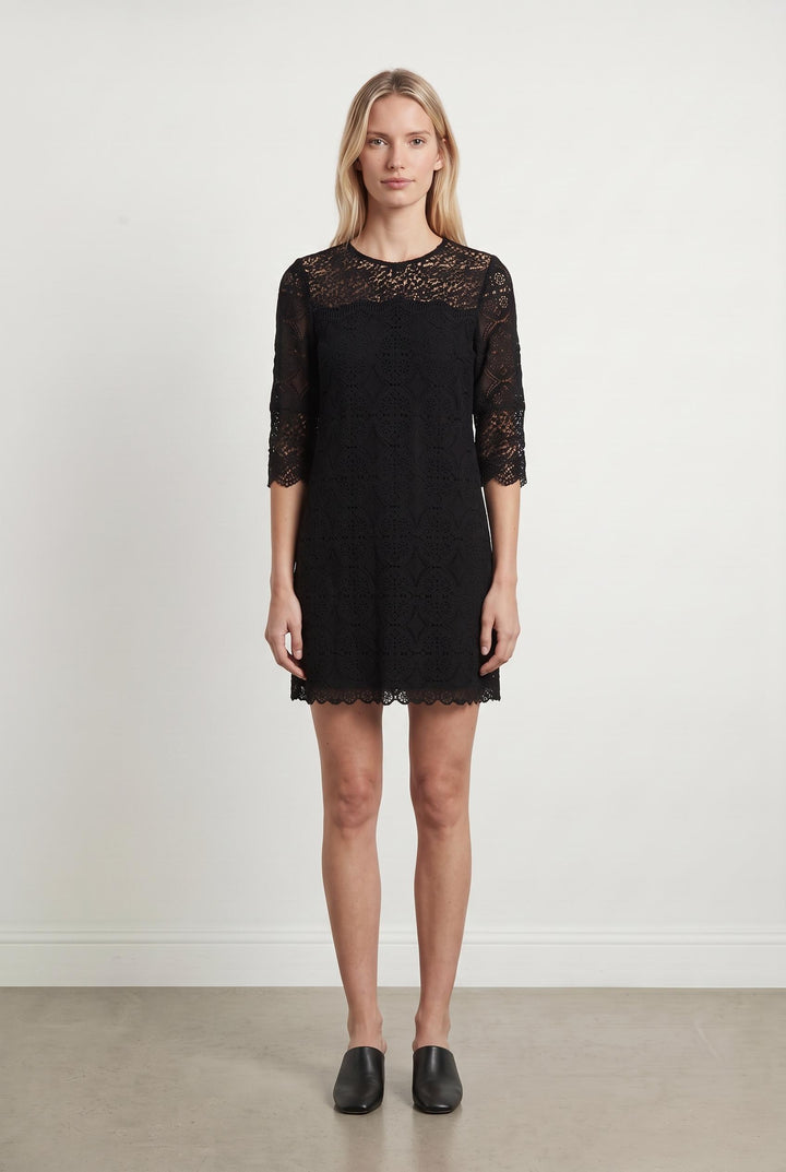 Robe Dentelle Noire - Taille S/36 de la marque ba&sh | PARAD88539 - Vendu par Paradigme - Image 1