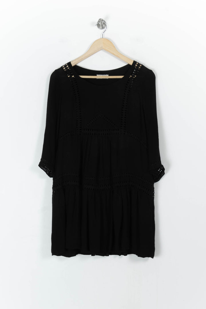 Robe Courte Noire - Taille M/38 de la marque ba&sh | PARAD88542 - Vendu par Paradigme - Image 2