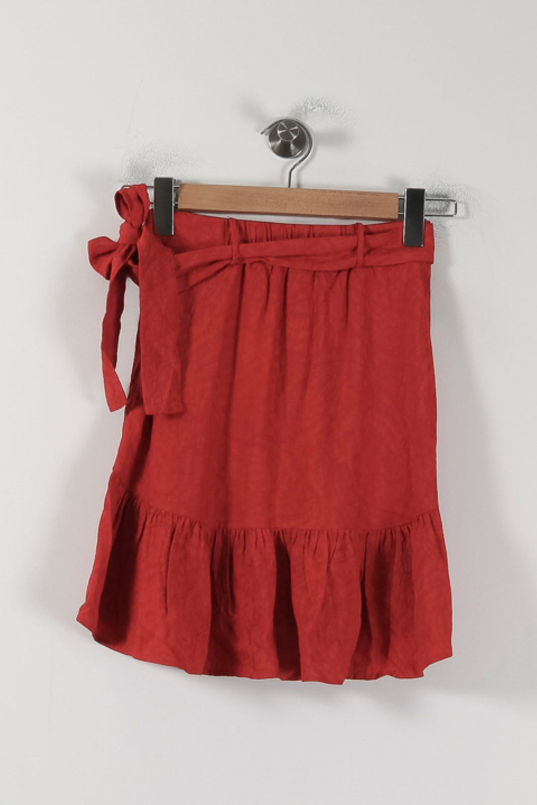 Jupe Portefeuille Rouge - Taille S/36 de la marque Maje | PARAD88547 - Vendu par Paradigme - Image 4