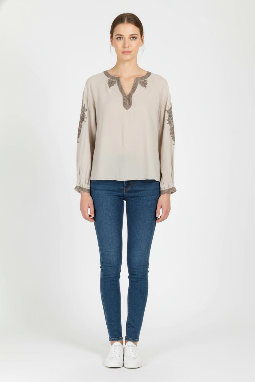 Blouse Beige - Taille S/36 de la marque Comptoir des Cotonniers | PARAD88558 - Vendu par Paradigme - Image 1