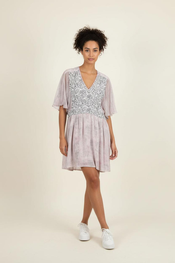 Robe Courte Rose et Bleu - Taille M/38 de la marque Maje | PARAD88578 - Vendu par Paradigme - Image 1