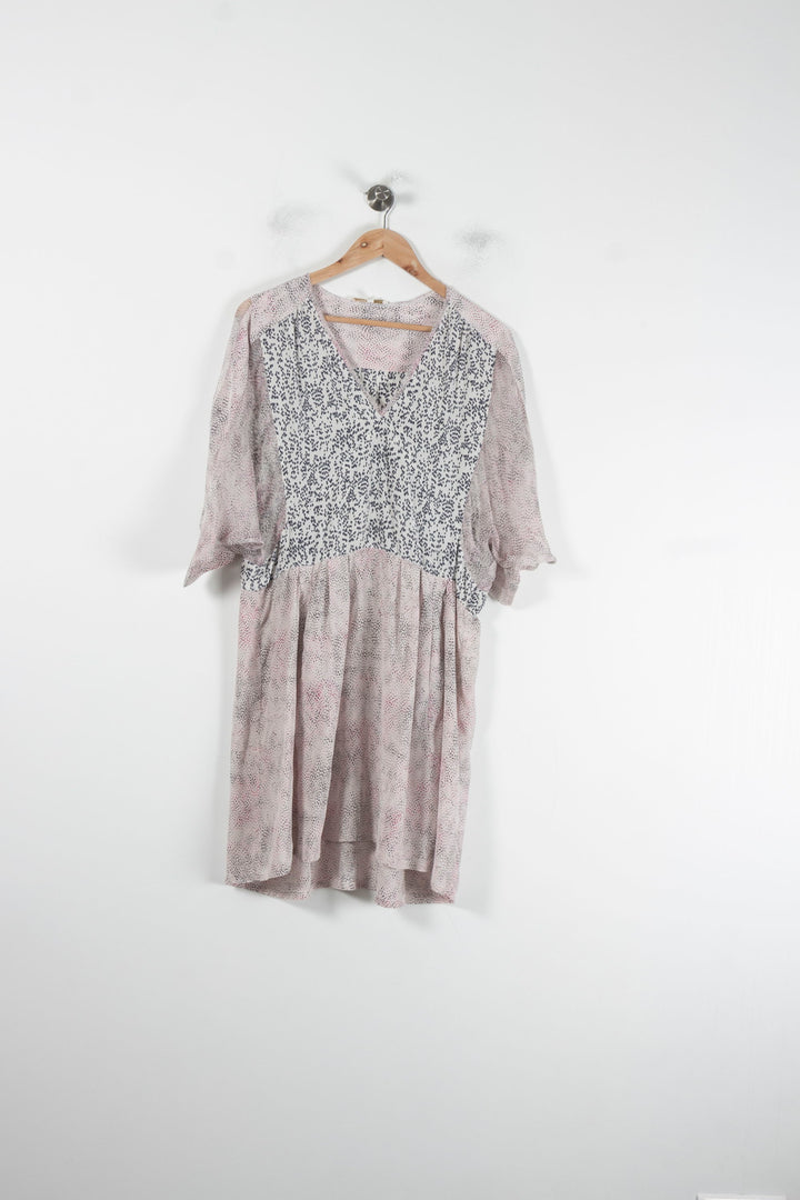 Robe Courte Rose et Bleu - Taille M/38 de la marque Maje | PARAD88578 - Vendu par Paradigme - Image 2