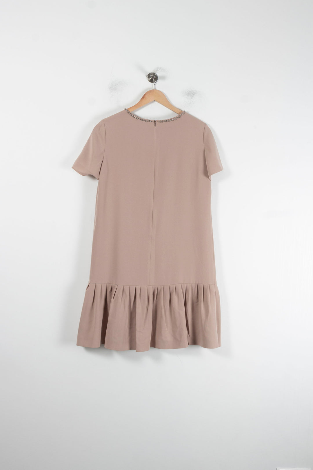 Robe Volantée Beige - Taille M/38 de la marque Max Mara | PARAD88580 - Vendu par Paradigme - Image 4