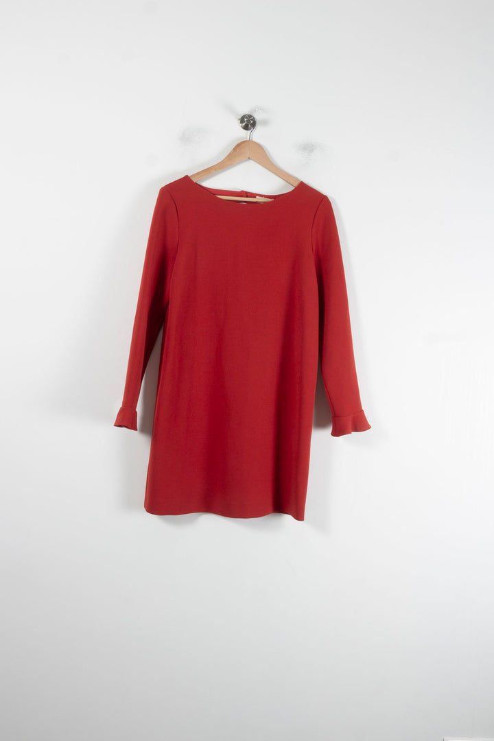 Robe Droite Rouge - Taille M/38 de la marque ba&sh | PARAD88585 - Vendu par Paradigme - Image 2