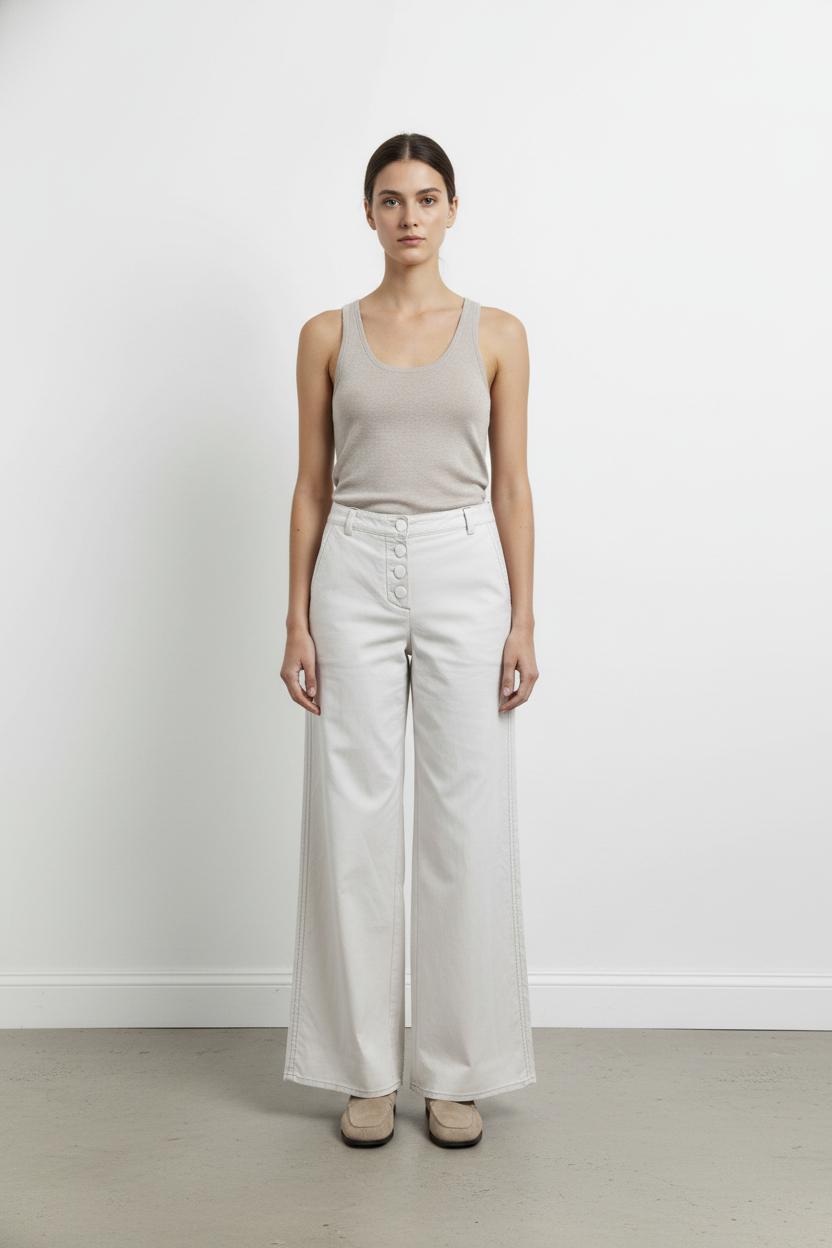 Pantalon Large Blanc - Taille XS/34 de la marque ba&sh | PARAD88587 - Vendu par Paradigme - Image 1