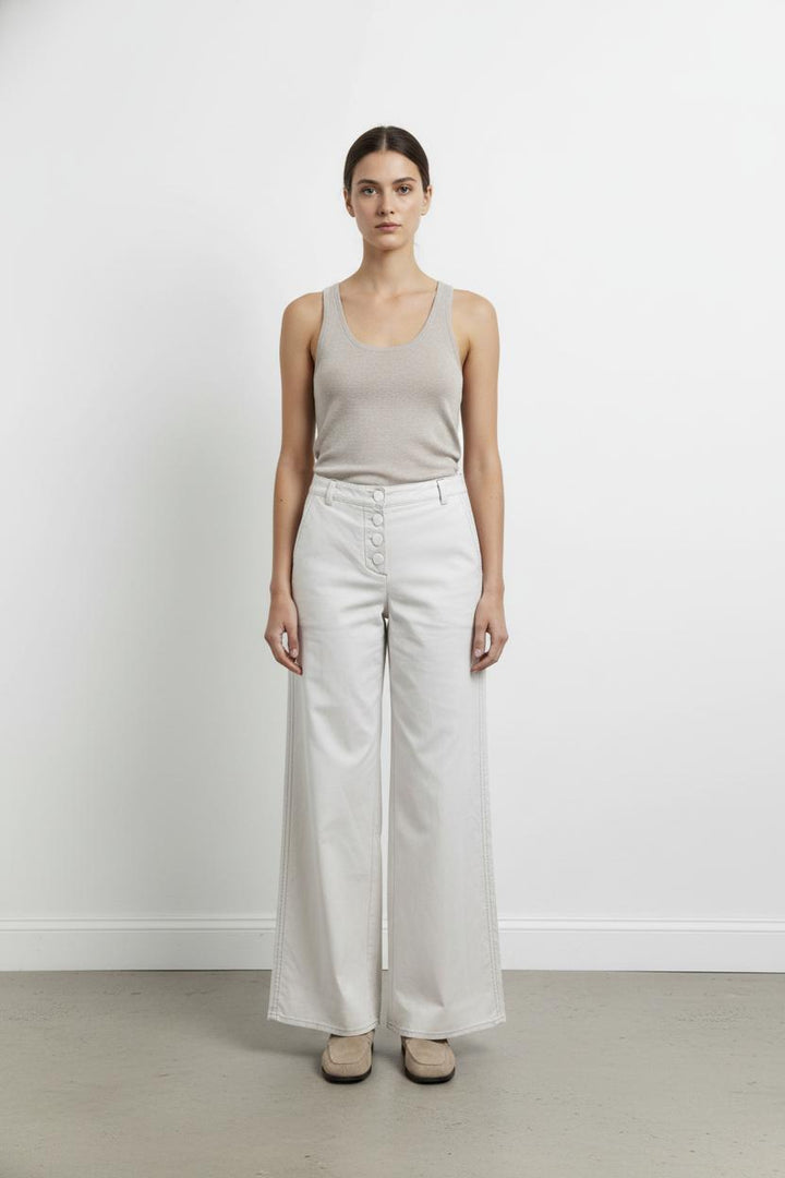 Pantalon Large Blanc - Taille XS/34 de la marque ba&sh | PARAD88587 - Vendu par Paradigme - Image 1