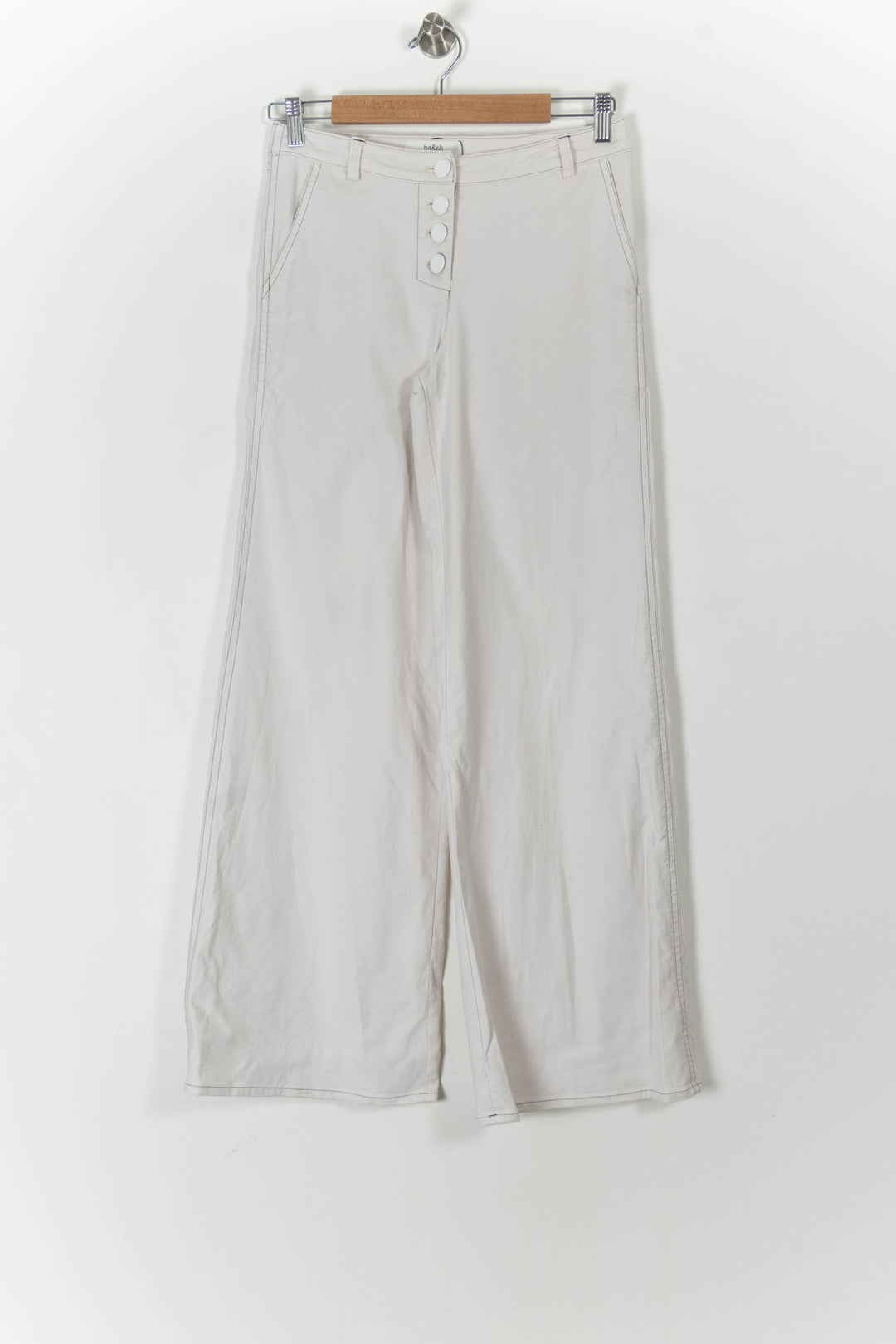 Pantalon Large Blanc - Taille XS/34 de la marque ba&sh | PARAD88587 - Vendu par Paradigme - Image 2