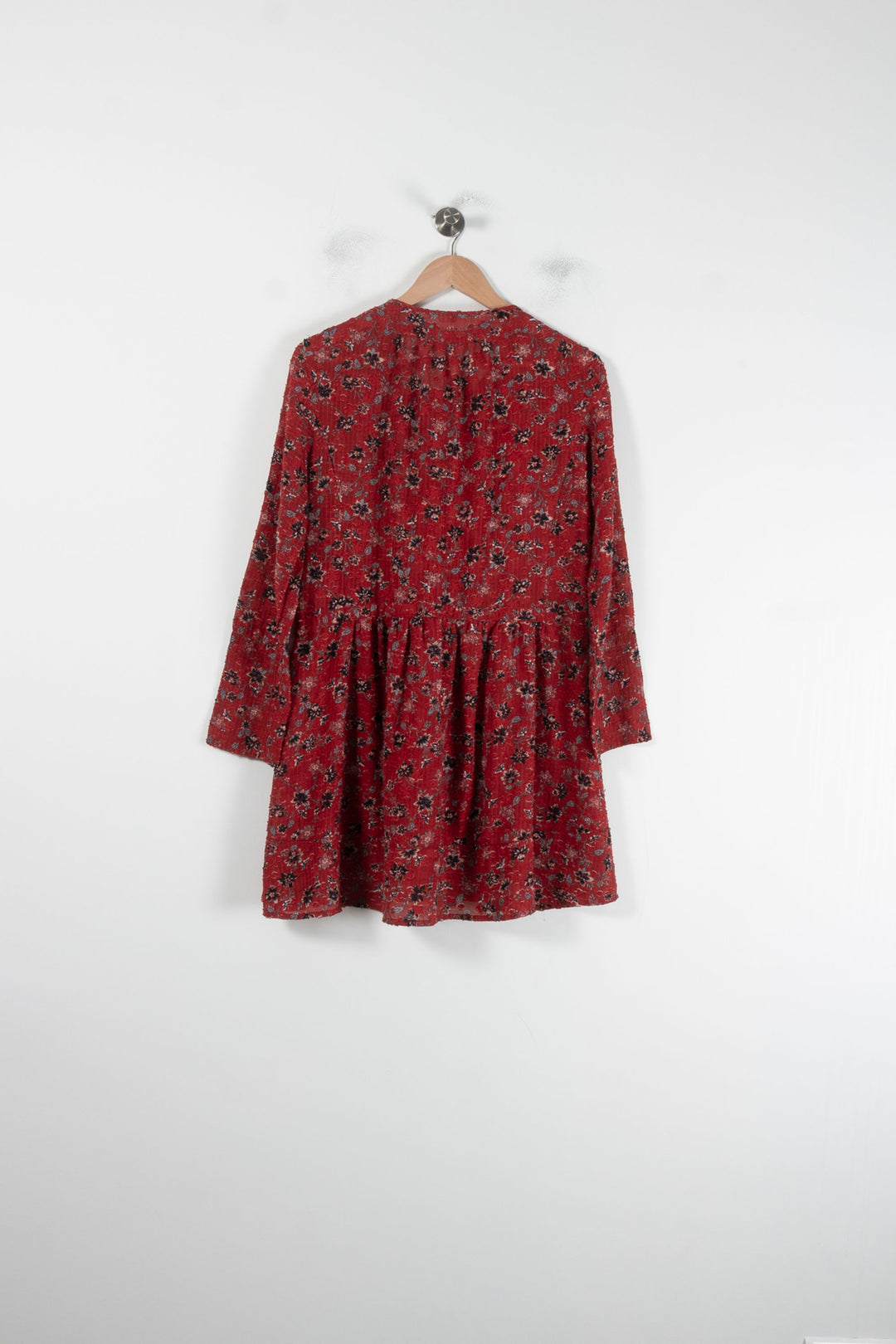 Robe Courte Rouge à Fleurs - Taille S/36 de la marque ba&sh | PARAD88588 - Vendu par Paradigme - Image 4