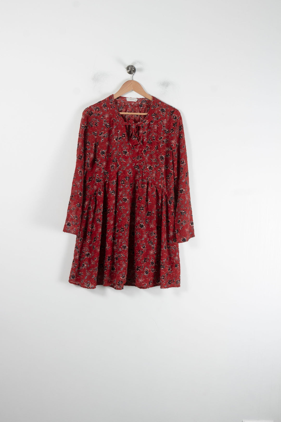 Robe Courte Rouge à Fleurs - Taille S/36 de la marque ba&sh | PARAD88588 - Vendu par Paradigme - Image 2