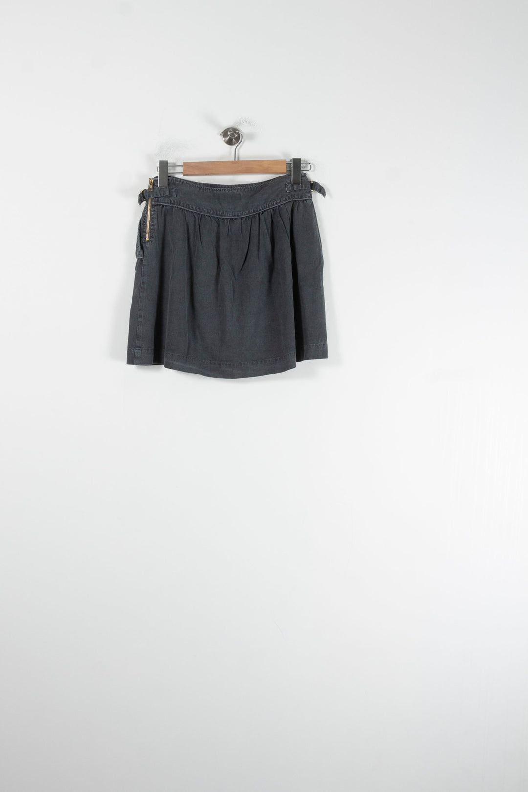 Jupe Plissée Grise - Taille M/38 de la marque Sandro | PARAD88589 - Vendu par Paradigme - Image 4