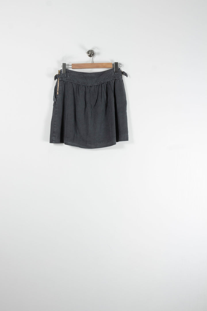 Jupe Plissée Grise - Taille M/38 de la marque Sandro | PARAD88589 - Vendu par Paradigme - Image 4