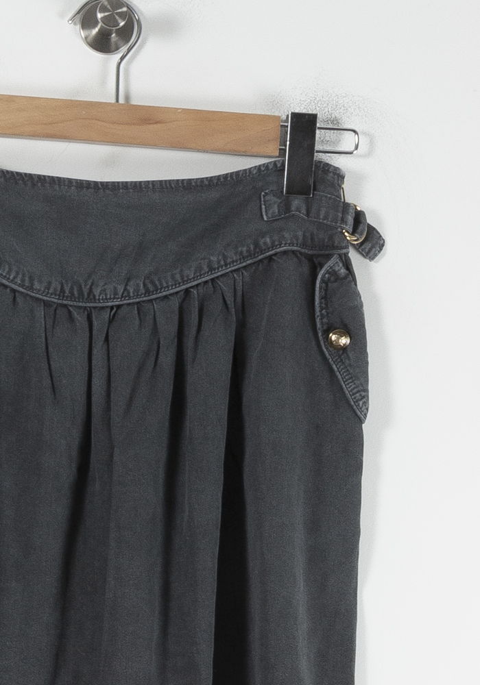 Jupe Plissée Grise - Taille M/38 de la marque Sandro | PARAD88589 - Vendu par Paradigme - Image 3