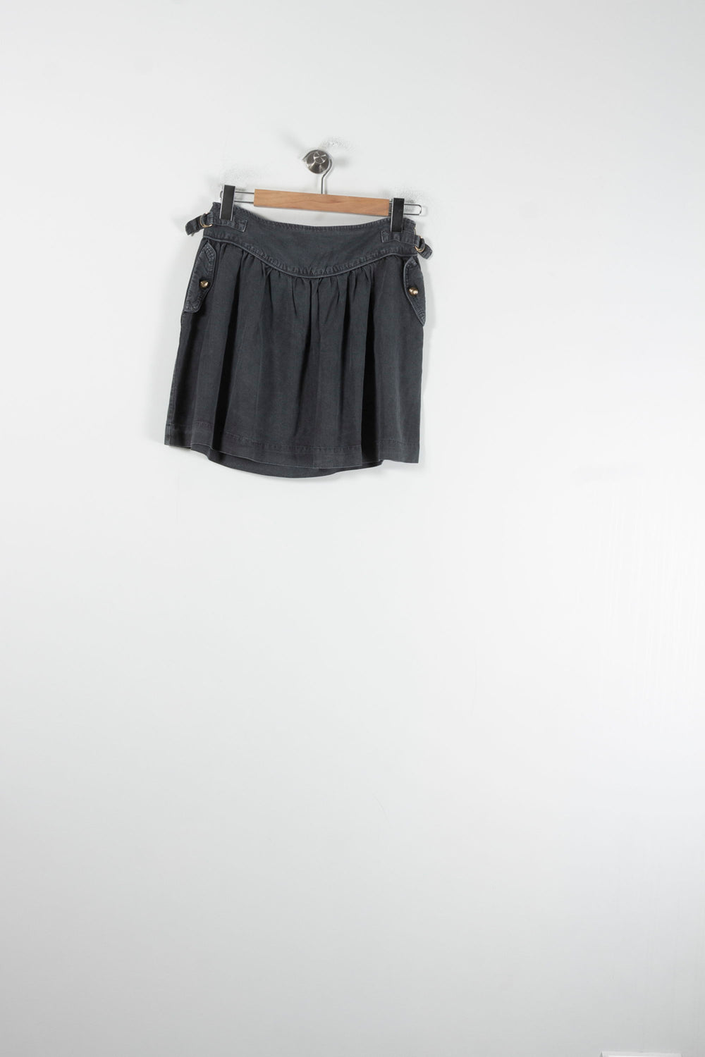 Jupe Plissée Grise - Taille M/38 de la marque Sandro | PARAD88589 - Vendu par Paradigme - Image 2