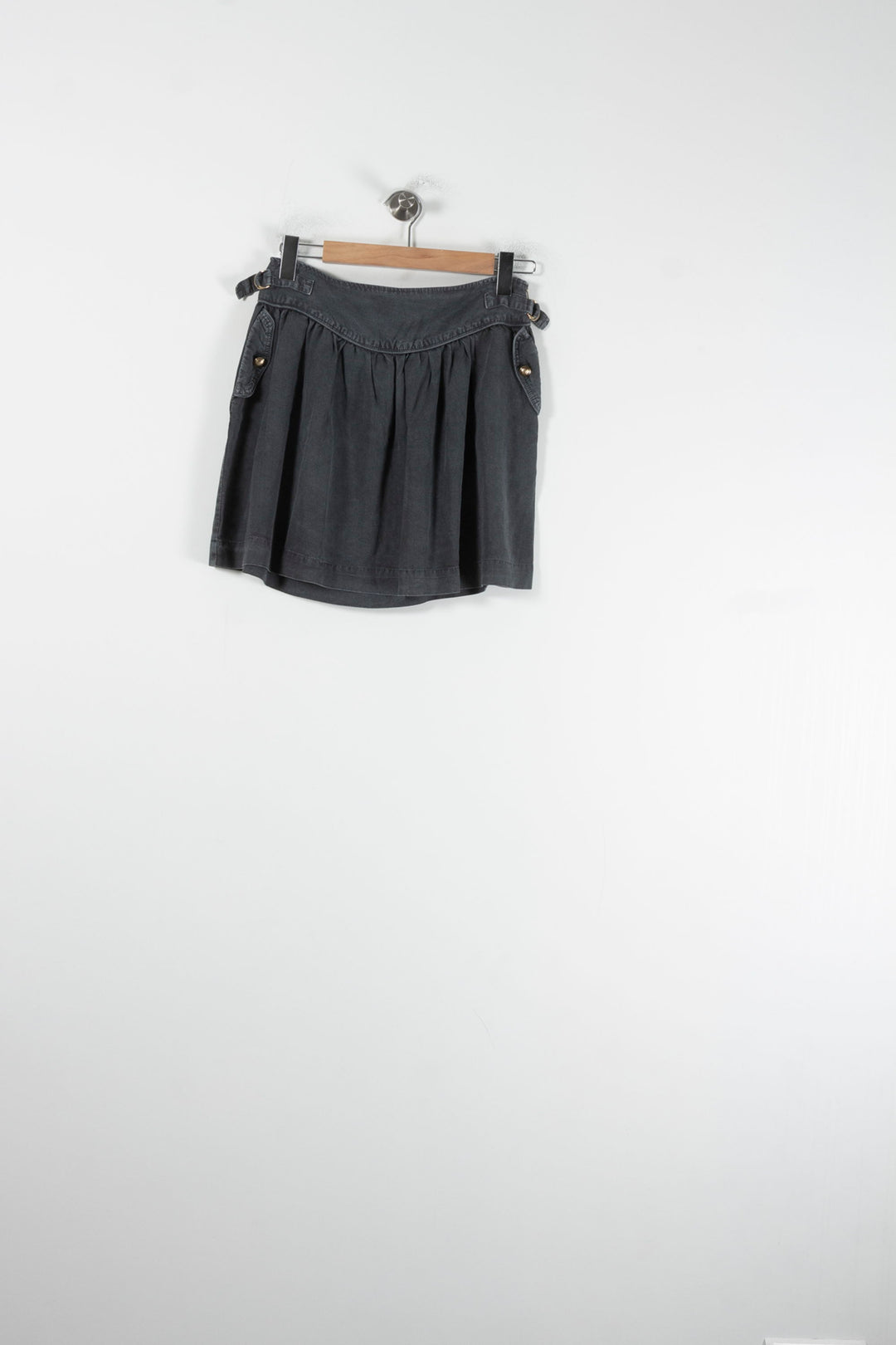Jupe Plissée Grise - Taille M/38 de la marque Sandro | PARAD88589 - Vendu par Paradigme - Image 2