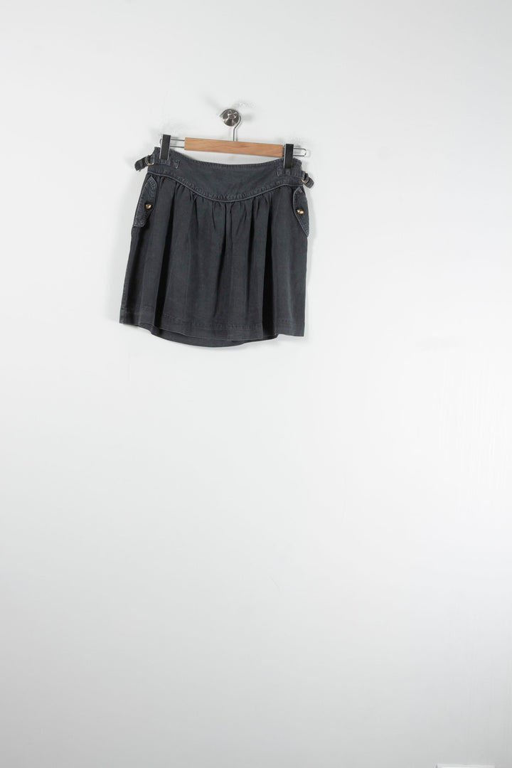Jupe Plissée Grise - Taille M/38 de la marque Sandro | PARAD88589 - Vendu par Paradigme - Image 2