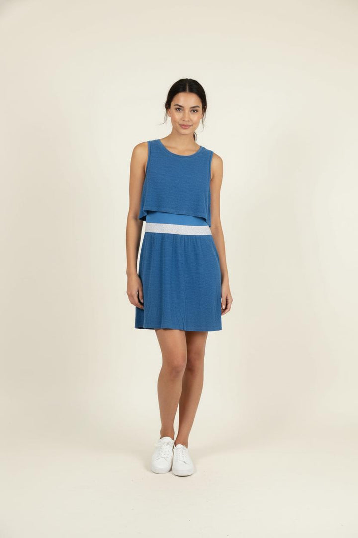 Robe Courte Bleue - Taille M/38 de la marque Claudie Pierlot | PARAD88591 - Vendu par Paradigme - Image 1