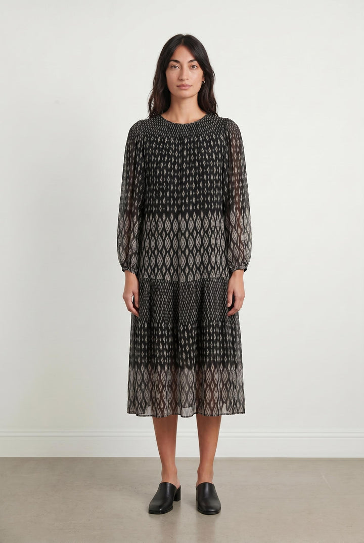 Robe Midi Noire et Blanche - Taille M/38 de la marque Vanessa Bruno | PARAD88613 - Vendu par Paradigme - Image 1