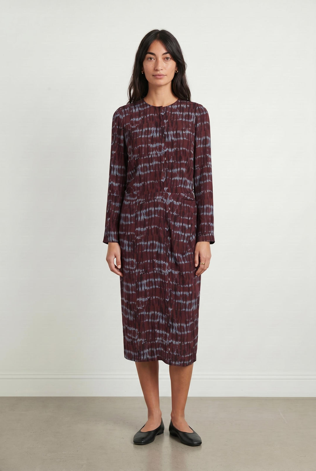 Robe Longue Bordeaux et Bleu - Taille S/36 de la marque Vanessa Bruno | PARAD88614 - Vendu par Paradigme - Image 1