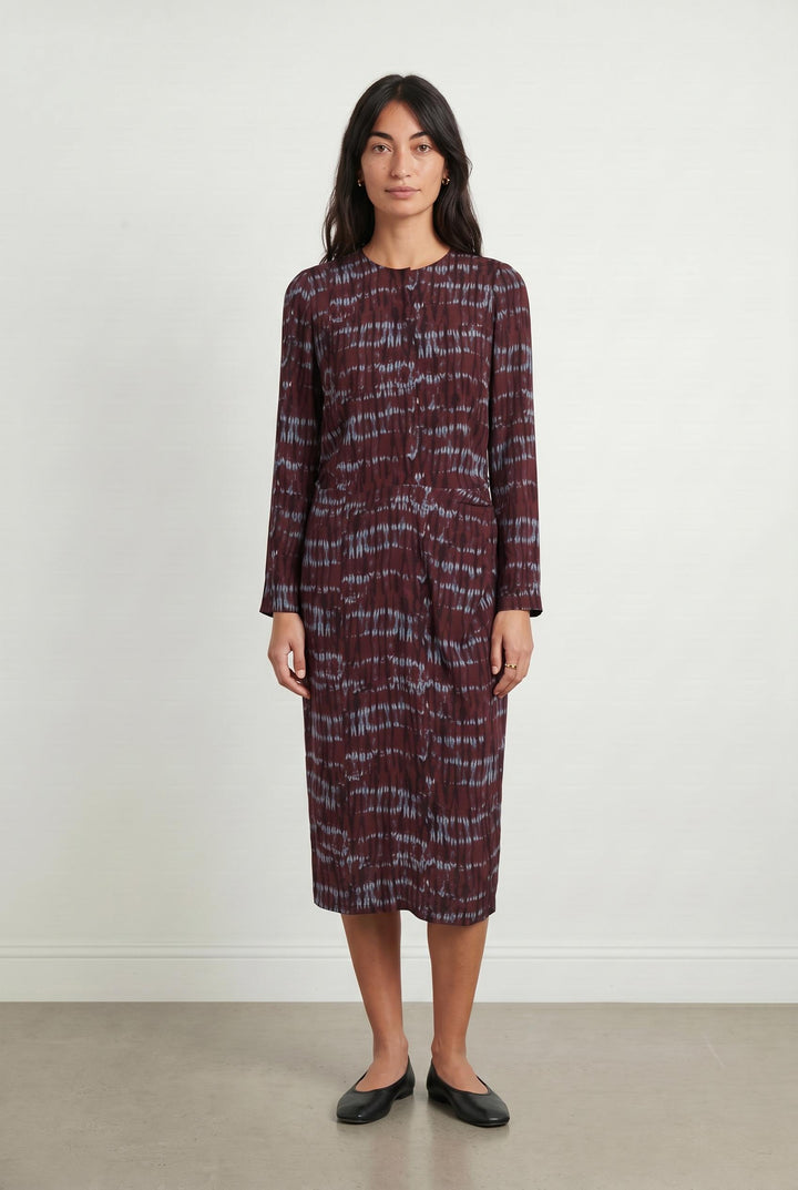 Robe Longue Bordeaux et Bleu - Taille S/36 de la marque Vanessa Bruno | PARAD88614 - Vendu par Paradigme - Image 1