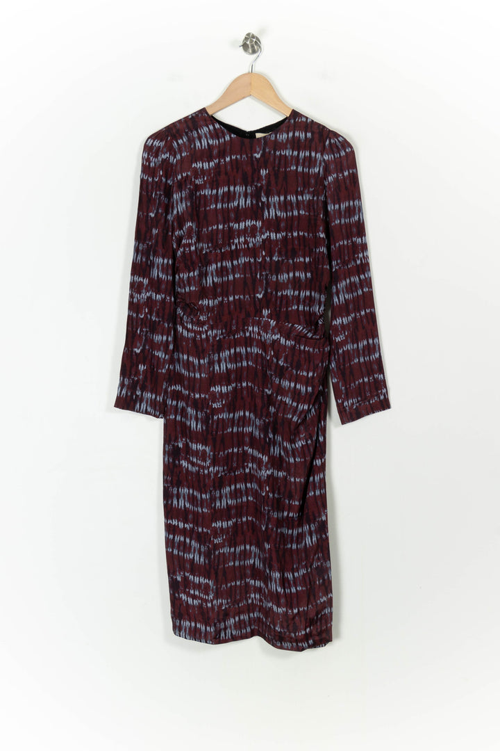 Robe Longue Bordeaux et Bleu - Taille S/36 de la marque Vanessa Bruno | PARAD88614 - Vendu par Paradigme - Image 2