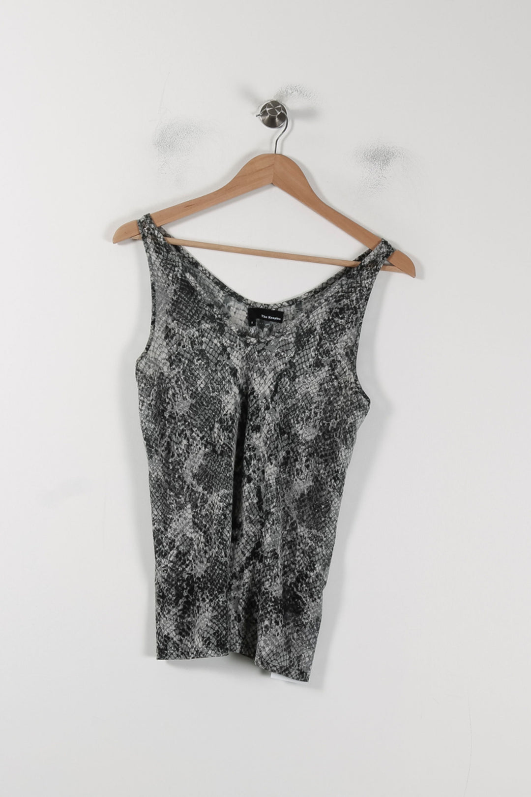 Débardeur Gris et Noir - Taille S/36 de la marque The Kooples | PARAD88620 - Vendu par Paradigme - Image 2