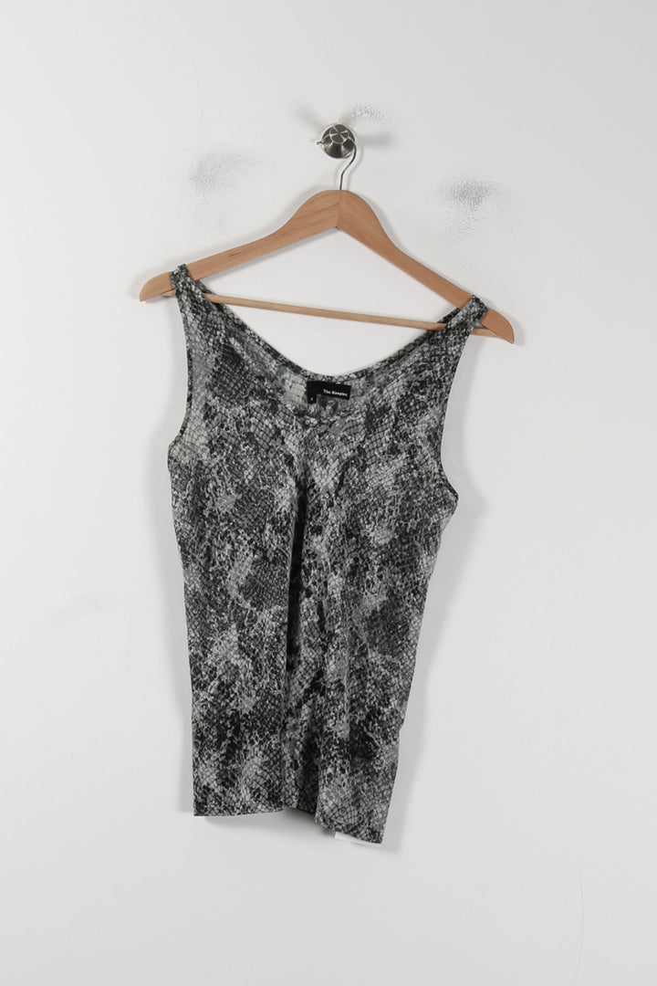 Débardeur Gris et Noir - Taille S/36 de la marque The Kooples | PARAD88620 - Vendu par Paradigme - Image 2