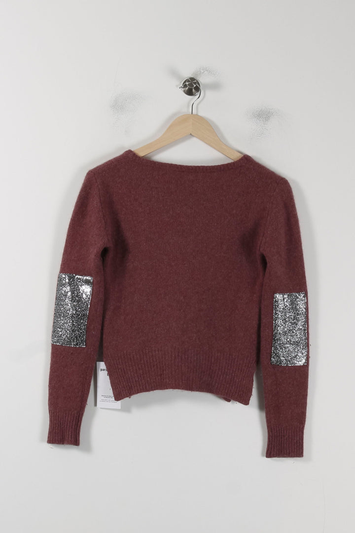Pull Bordeaux - Taille S/36 de la marque Zadig&Voltaire | PARAD88631 - Vendu par Paradigme - Image 4