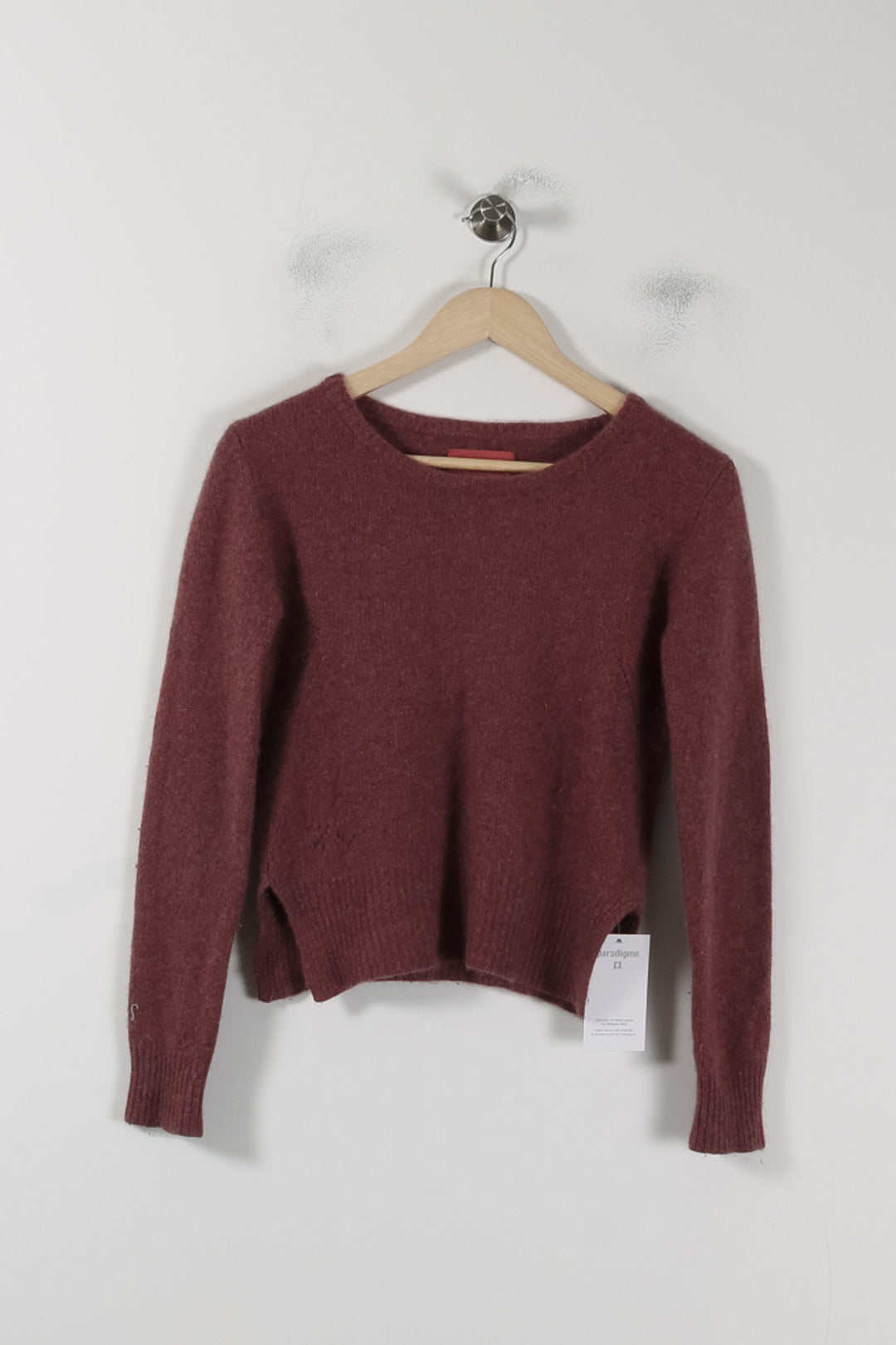 Pull Bordeaux - Taille S/36 de la marque Zadig&Voltaire | PARAD88631 - Vendu par Paradigme - Image 2