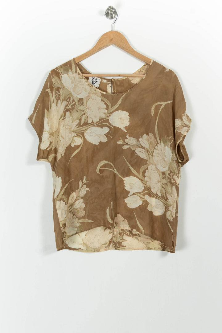 Blouse Marron et Beige - Taille XL/42 de la marque Weill | PARAD88646 - Vendu par Paradigme - Image 2