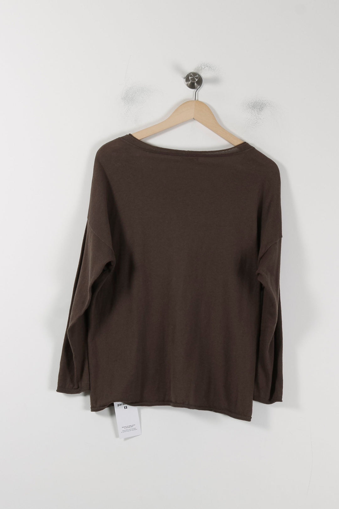 Pull Marron à Rayures Noires - Taille L/40 de la marque IKKS | PARAD88652 - Vendu par Paradigme - Image 4