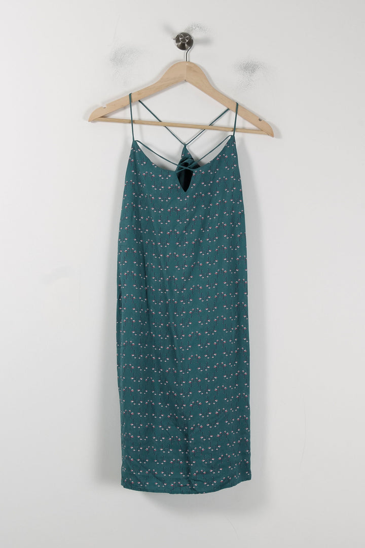 Robe Fleurie Bleue - Taille L/40 de la marque One Step | PARAD88653 - Vendu par Paradigme - Image 2