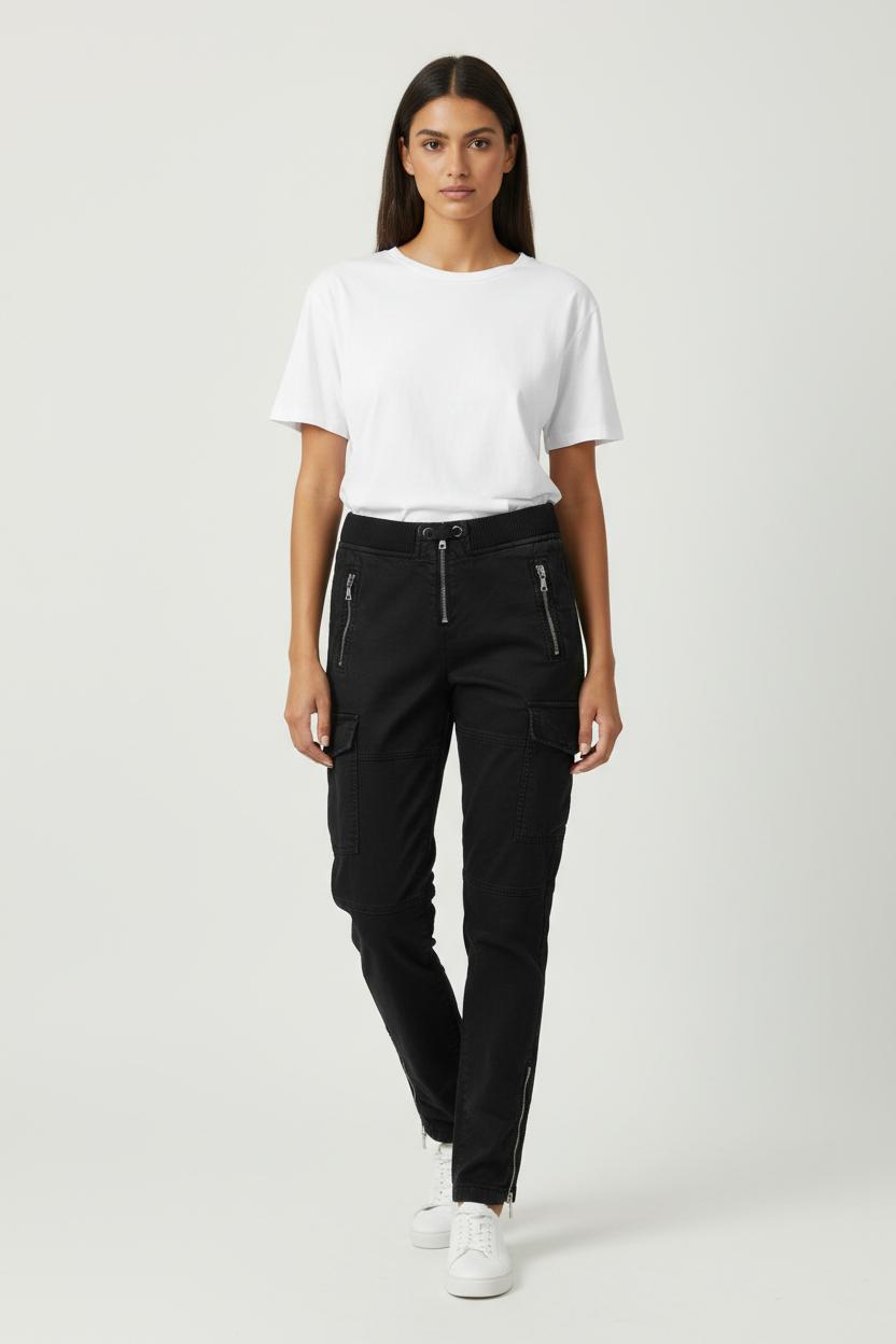 Pantalon Cargo Noir - Taille S/36 de la marque Liu Jo | PARAD88657 - Vendu par Paradigme - Image 1