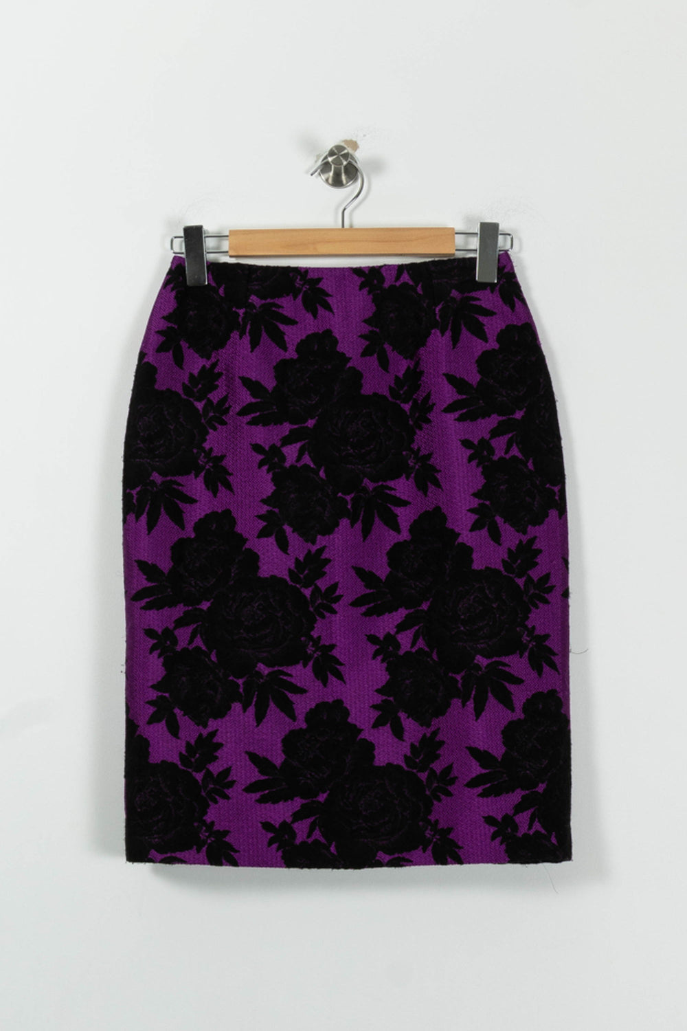 Jupe Droite Violette et Noire - Taille M/38 de la marque Weill | PARAD88665 - Vendu par Paradigme - Image 2
