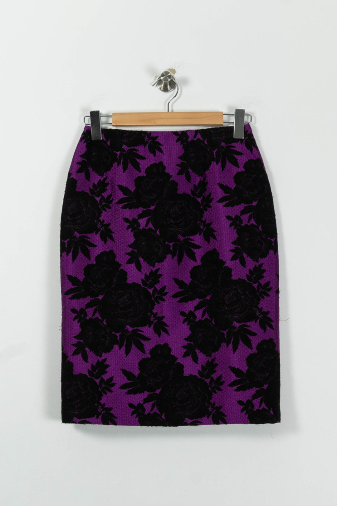 Jupe Droite Violette et Noire - Taille M/38 de la marque Weill | PARAD88665 - Vendu par Paradigme - Image 2