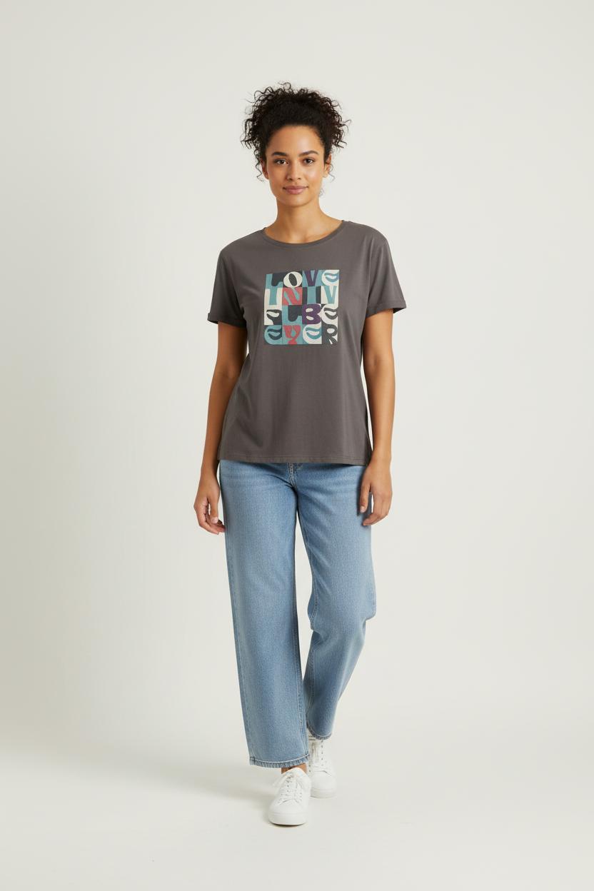 Tee-shirt Gris - Taille S/36 de la marque Gerard Darel | PARAD88677 - Vendu par Paradigme - Image 1