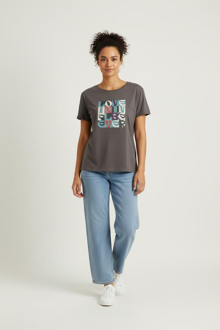 Tee-shirt Gris - Taille S/36 de la marque Gerard Darel | PARAD88677 - Vendu par Paradigme - Image 1