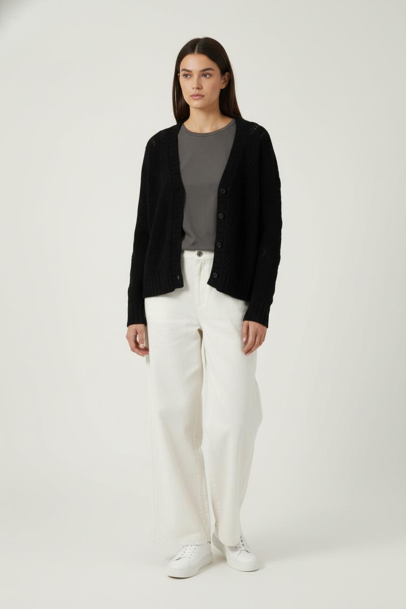 Cardigan Noir - Taille M/38 de la marque Eric Bompard | PARAD88678 - Vendu par Paradigme - Image 1
