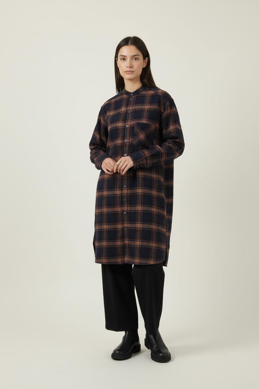 Robe Chemise Bleu et Rouge - Taille L/40 de la marque Zadig&Voltaire | PARAD88682 - Vendu par Paradigme - Image 1