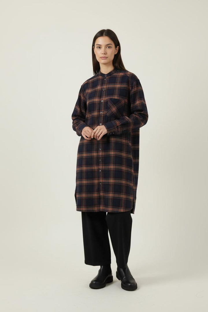 Robe Chemise Bleu et Rouge - Taille L/40 de la marque Zadig&Voltaire | PARAD88682 - Vendu par Paradigme - Image 1